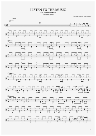 The Doobie Brothers  score for Drums