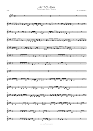 The Doobie Brothers Listen To The Music score for Harmonica