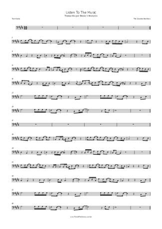 The Doobie Brothers Listen To The Music score for Trombone
