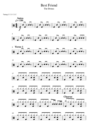 Score for Drums