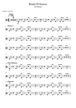 The Drums Book Of Stories score for Drums