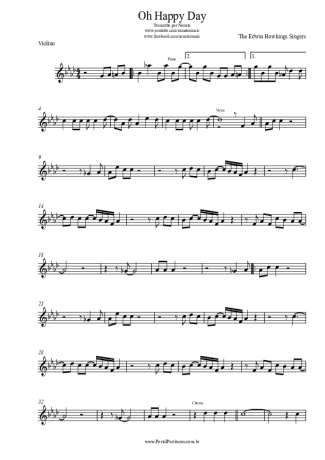 The Edwin Hawkins Singers Oh Happy Day score for Violin