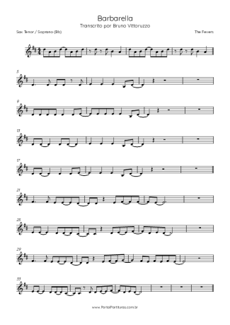 Score for Tenor Saxophone Soprano (Bb)
