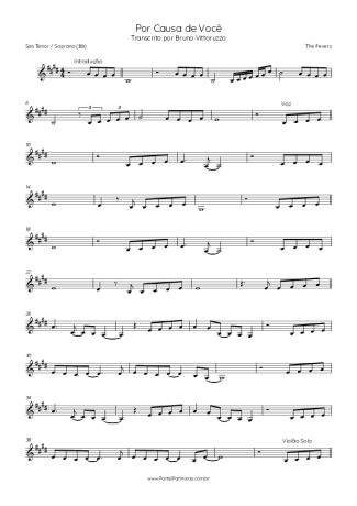 Score for Tenor Saxophone Soprano (Bb)