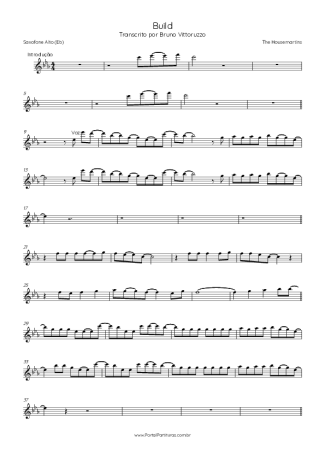 Score for Alto Saxophone