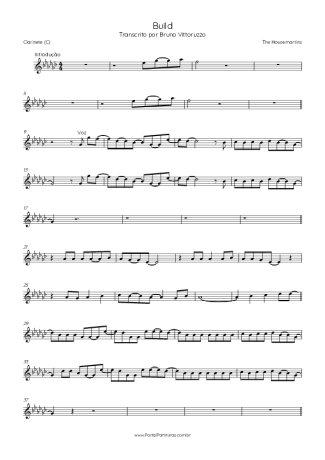 Score for Clarinet (C)