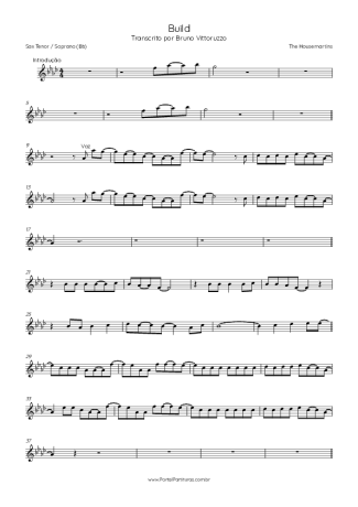 Score for Tenor Saxophone Soprano (Bb)