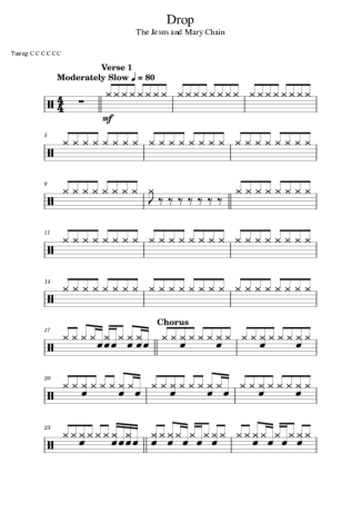 Score for Drums