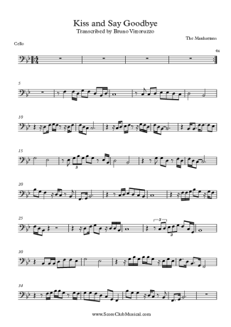 The Manhattans  score for Cello