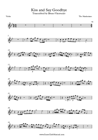 The Manhattans  score for Violin