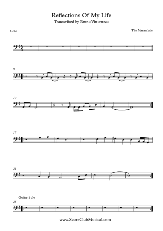 The Marmalade  score for Cello