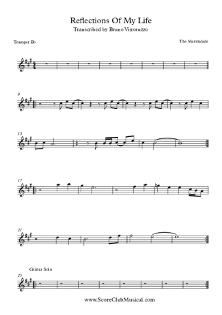 The Marmalade  score for Trumpet