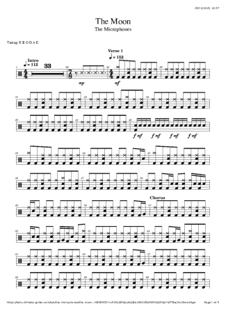 Score for Drums