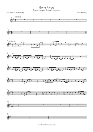 The Offspring  score for Tenor Saxophone Soprano (Bb)