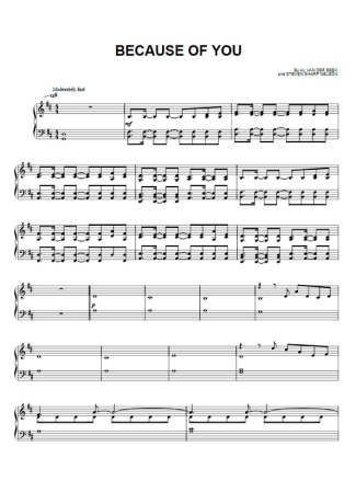 The Piano Guys Because Of You score for Piano