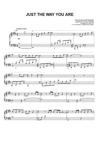The Piano Guys Just The Way You Are score for Piano
