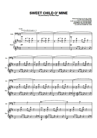 The Piano Guys Sweet Child O  Mine score for Piano