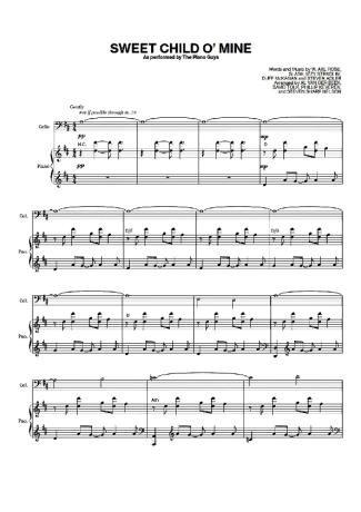 The Piano Guys Sweet Child O  Mine score for Piano