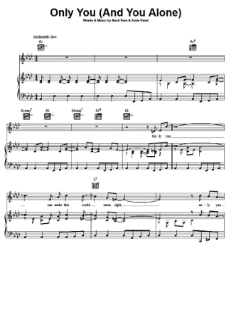 The Platters  score for Piano
