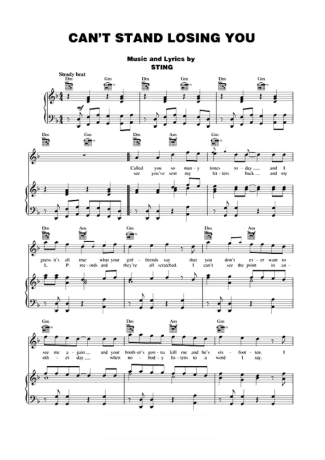 The Police  score for Piano