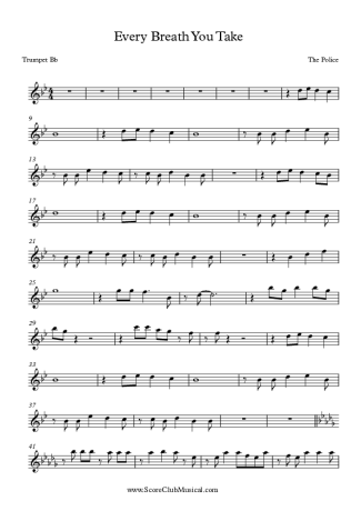 The Police  score for Trumpet