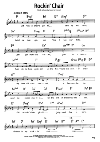 The Real Book Of Blues Rockin Chair score for Harmonica