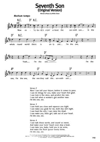 The Real Book Of Blues Seventh Son score for Harmonica