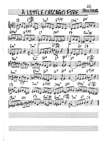 The Real Book of Jazz A Little Chicago Fire score for Clarinet (Bb)
