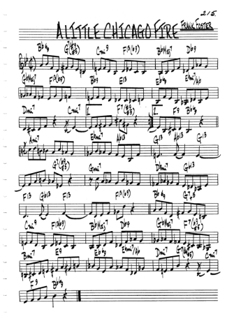 The Real Book of Jazz A Little Chicago Fire score for Clarinet (C)