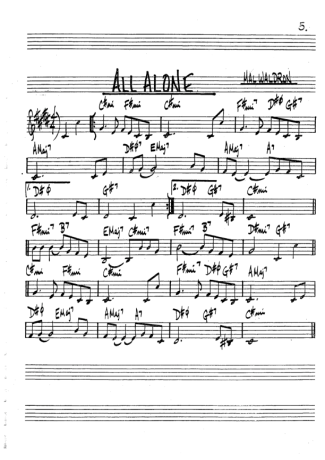 The Real Book of Jazz All Alone score for Trumpet