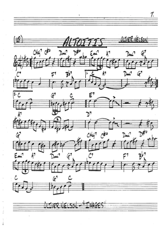 The Real Book of Jazz Altoitis score for Tenor Saxophone Soprano (Bb)
