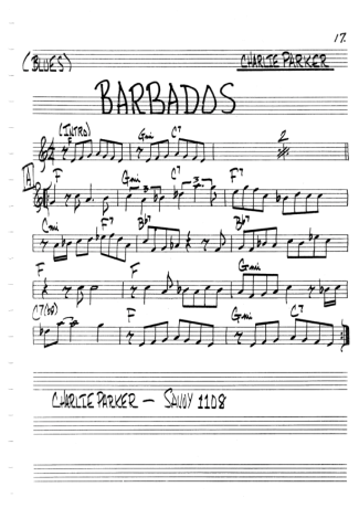 The Real Book of Jazz Barbados score for Flute