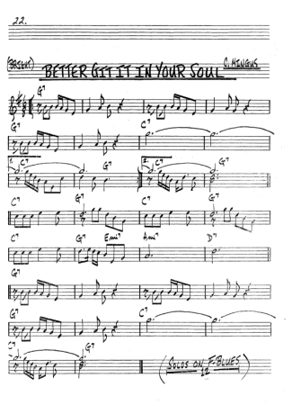 The Real Book of Jazz Better Git It In Your Soul score for Tenor Saxophone Soprano (Bb)