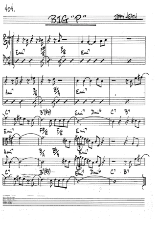 The Real Book of Jazz  score for Trumpet