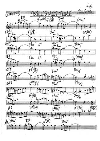 The Real Book of Jazz Bills Hit Tone score for Tenor Saxophone Soprano (Bb)