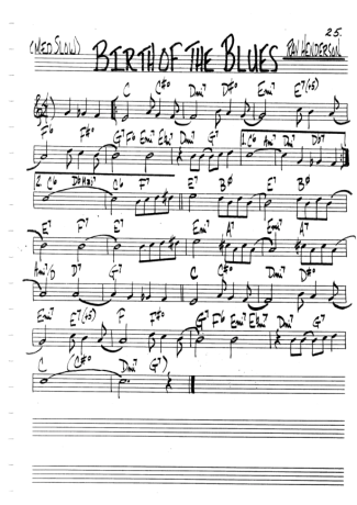 The Real Book of Jazz Birth Of The Blues score for Clarinet (C)
