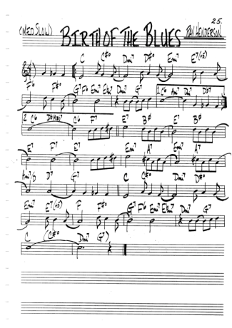 The Real Book of Jazz Birth Of The Blues score for Flute
