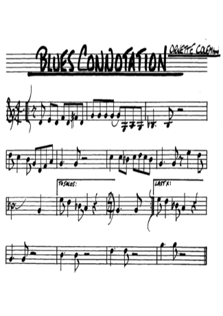 The Real Book of Jazz Blues Connotation score for Alto Saxophone