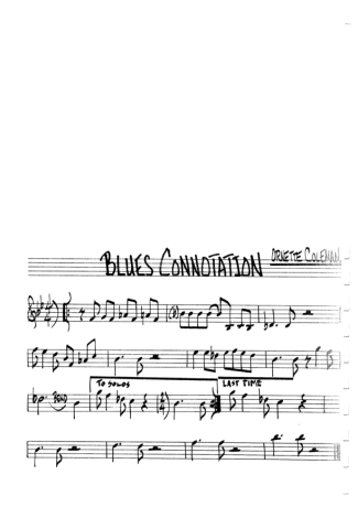 The Real Book of Jazz Blues Connotation score for Clarinet (C)
