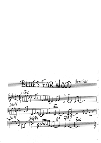 The Real Book of Jazz Blues For Wood score for Flute