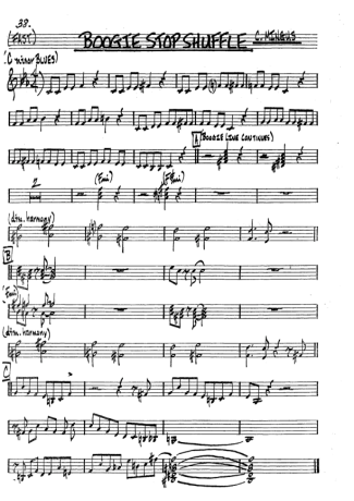 The Real Book of Jazz Boogie Stop Shuffle score for Clarinet (Bb)