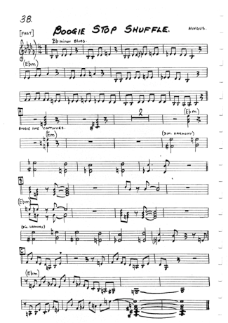 The Real Book of Jazz Boogie Stop Shuffle score for Harmonica