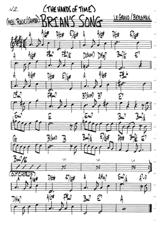 The Real Book of Jazz Brians Song score for Clarinet (C)