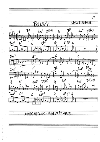 The Real Book of Jazz Bunko score for Clarinet (Bb)