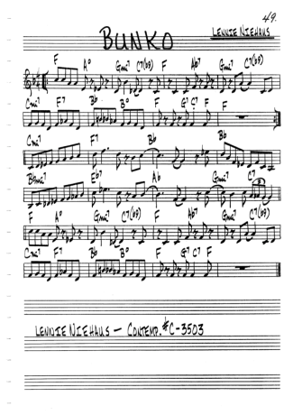 The Real Book of Jazz Bunko score for Flute