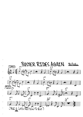 The Real Book of Jazz Buster Rides Again score for Violin