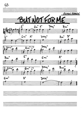 The Real Book of Jazz But Not For Me score for Alto Saxophone