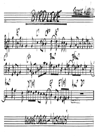 The Real Book of Jazz Byrdlike score for Tenor Saxophone Soprano (Bb)