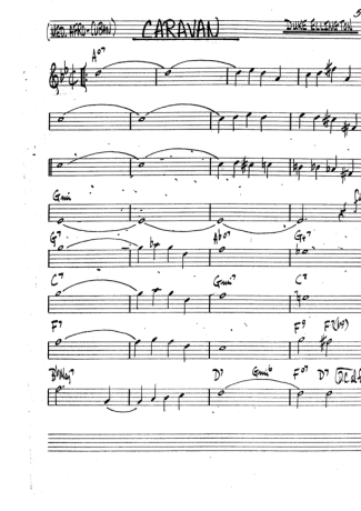 The Real Book of Jazz Caravan score for Trumpet