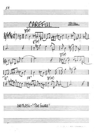 The Real Book of Jazz Careful score for Clarinet (Bb)